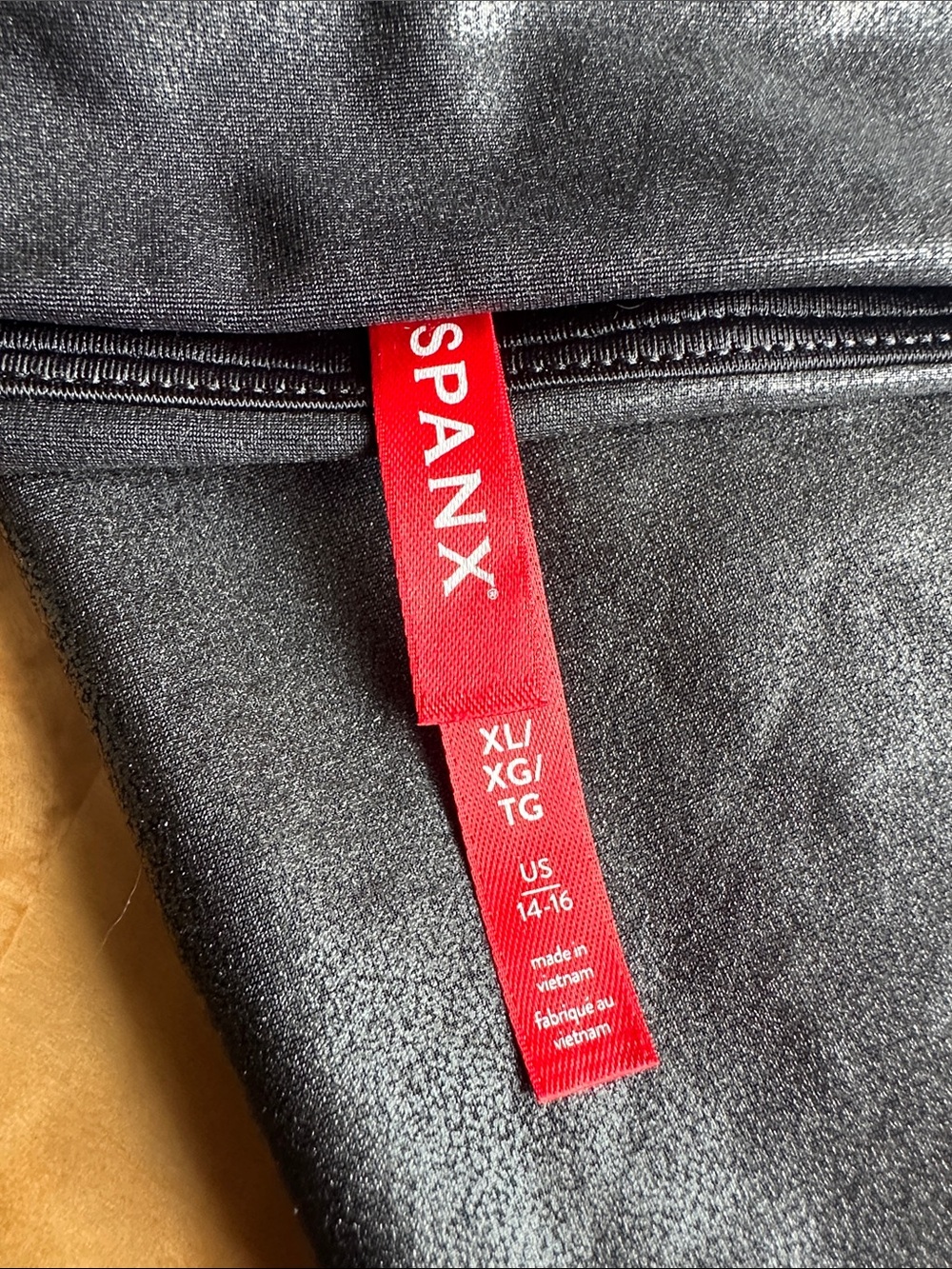 SPANX Black Kids Leggings with Red Tag